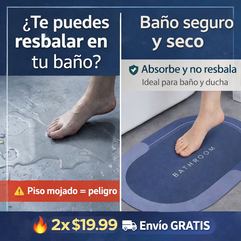 Alfombra Antideslizante PRO – Baño Seguro