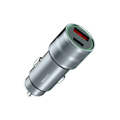 Cargador para Carro Modelo C9 (Puerto USB + Puerto Tipo C) 20W