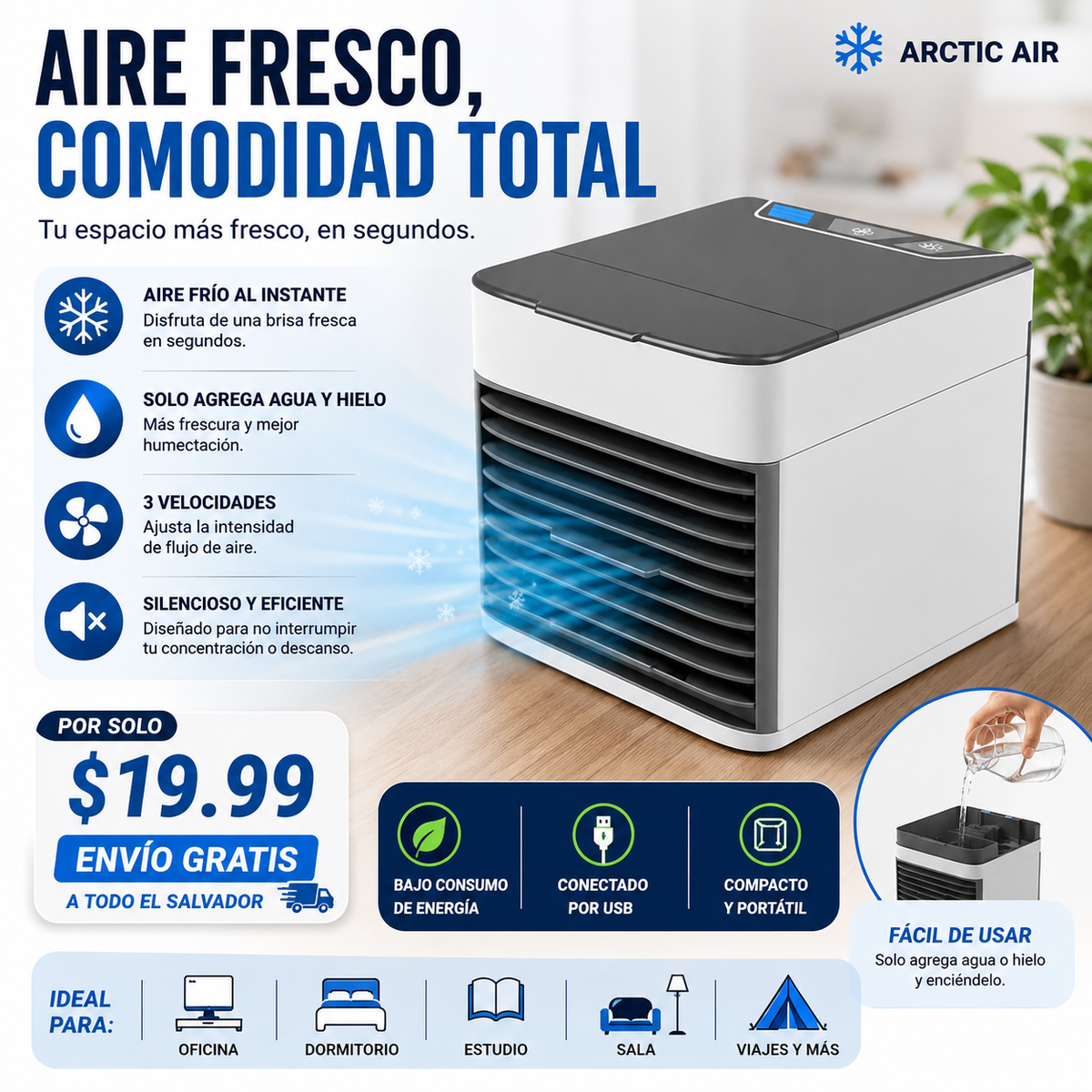 Mini Arctic Air PRO – Frescura Personal