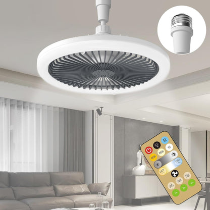 Foco LED con Ventilador 2 funciones en 1 producto- Control Remoto Incluido .