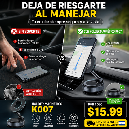 Holder Magnético Premium para Vehículo - MagDrive K007™