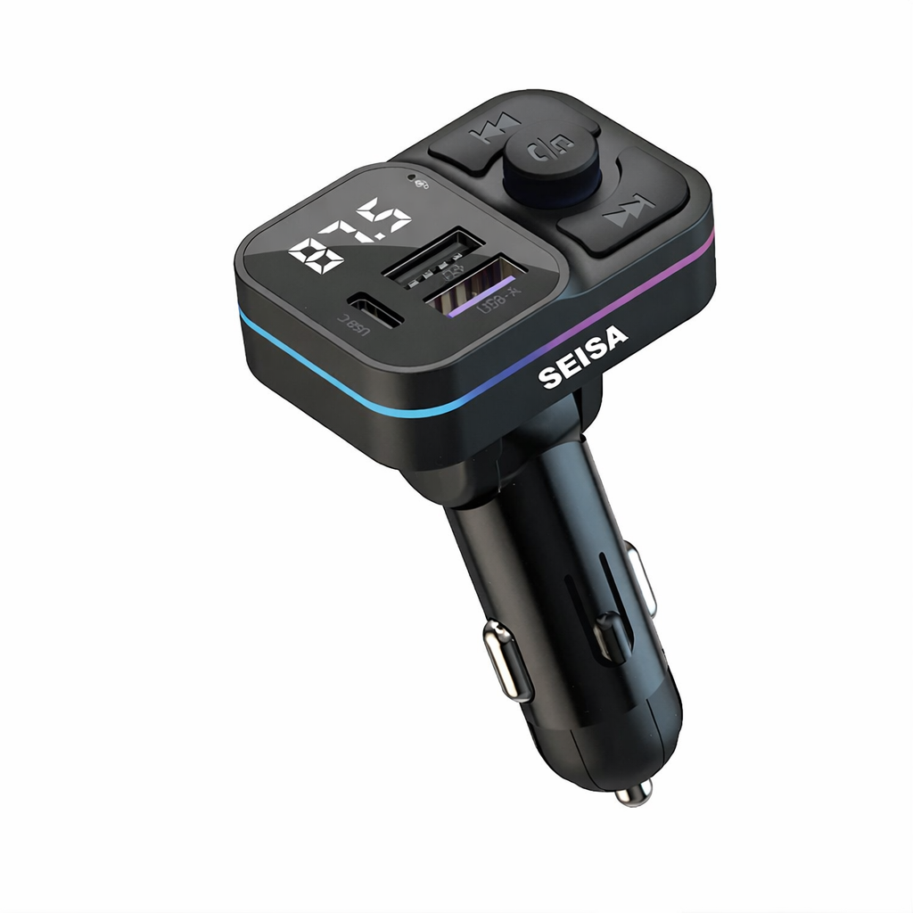 Bluetooth Transmisor con puertos de carga (USB + TIPO C)