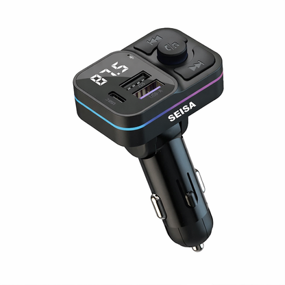 Bluetooth Transmisor con puertos de carga (USB + TIPO C)