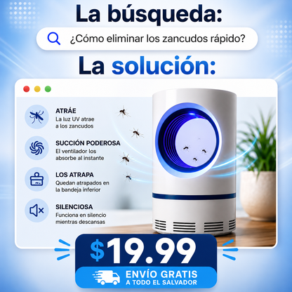 Luz LED Atrapa-Zancudos™ #NoMásZancudos