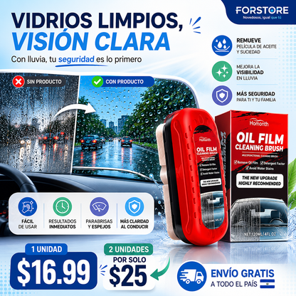 Oil Film Pro™ | Removedor de Película de Aceite para Parabrisas