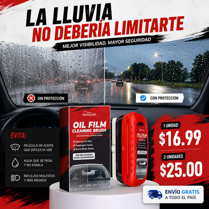 Oil Film Pro™ | Removedor de Película de Aceite para Parabrisas