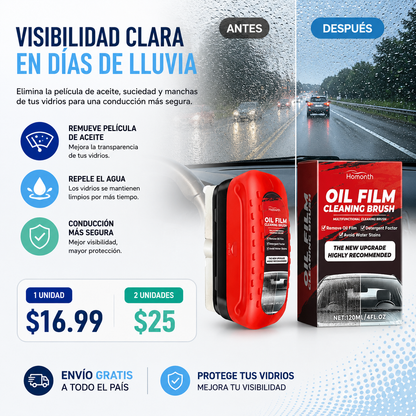 Oil Film Pro™ | Removedor de Película de Aceite para Parabrisas