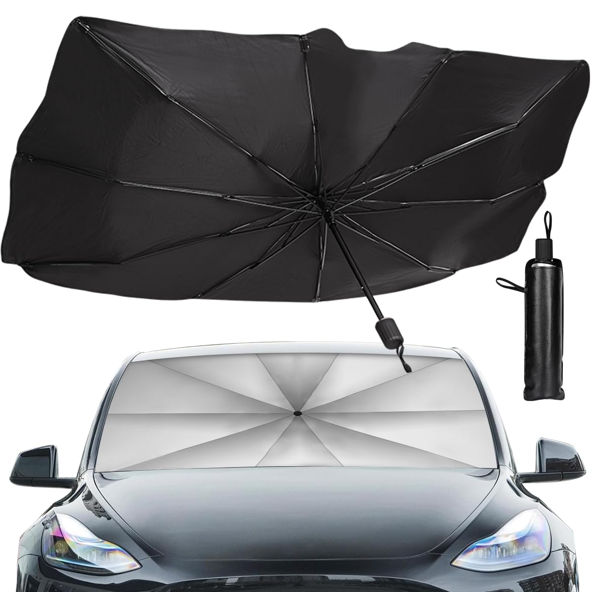 Sombrilla Tapasol AutoShield™ – Protección Solar Plegable para Carro